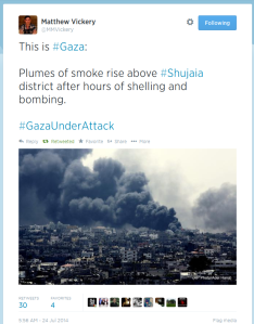 FireShot Screen Capture #330 - 'Twitter _ MMVickery_ This is #Gaza_ Plumes of smoke ___' - twitter_com_MMVickery_status_492035542264328192